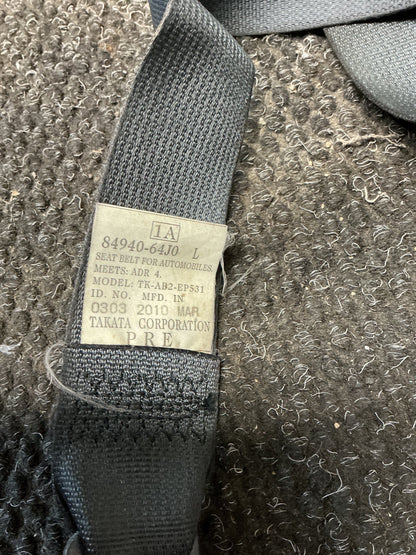 2010 Suzuki Grand Vitara 7W100- Left Front Seat Belt- (TAG10705) PN: TK-AB2-EP531