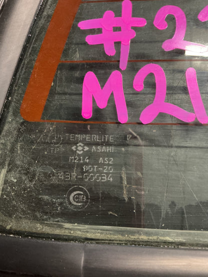 2002 Holden Rodeo TF- Rear Screen Window- (TAG11398) PN: M214