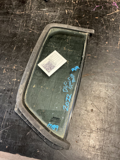 2012 Nissan Navara D40 - Right Rear Quarter Door Glass - (TAG18591)