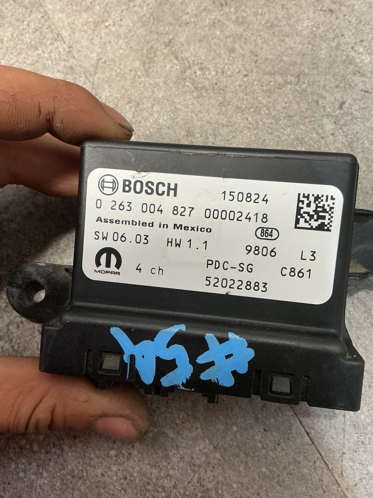 2016 Jeep Renegade B1- Parking Assistant Module- (TAG12323) PN: 52022883