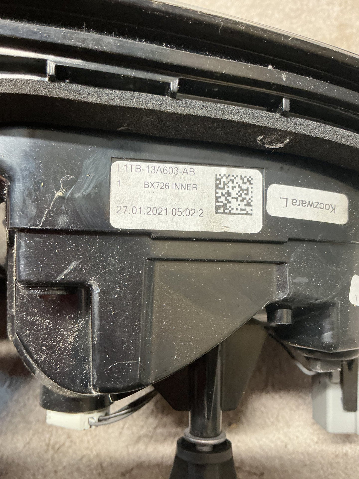 2021 Ford Puma- Left Tailgate Light- (TAG14358)