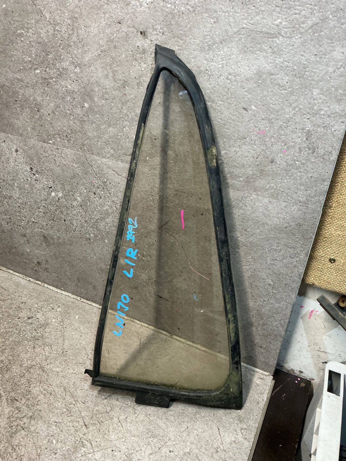 1992 Toyota Hilux Surf - Left Rear Quarter Door Glass - (TAG18579)