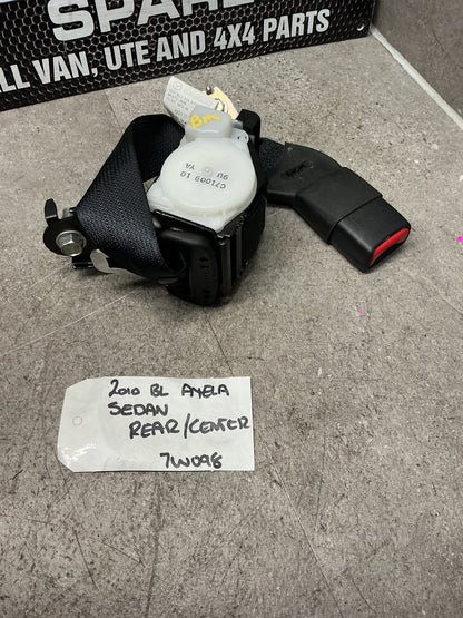 2010 Mazda Axela BL 7W098- Rear Centre Seat Belt- (TAG13603)