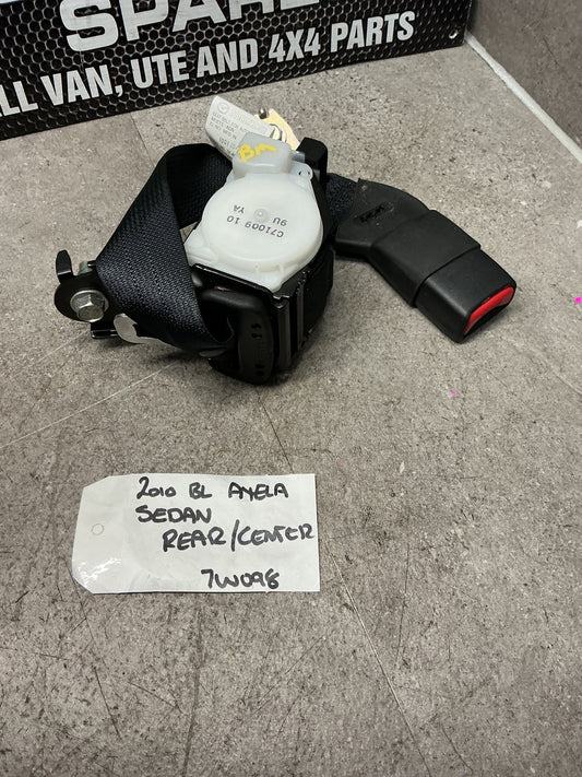 2010 Mazda Axela BL 7W098- Rear Centre Seat Belt- (TAG13603)