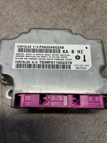 2010 Dodge Nitro KA- Airbag Module- (TAG13297) PN: 56054602AB
