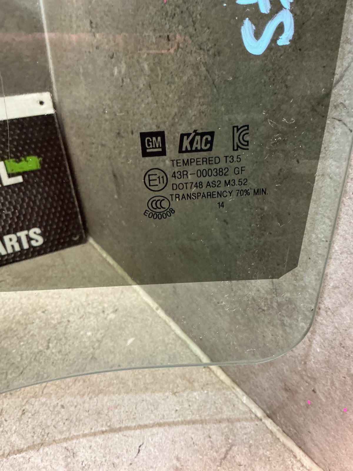 2009 Mitsubishi Triton- Left Rear Door Glass- (TAG16468)