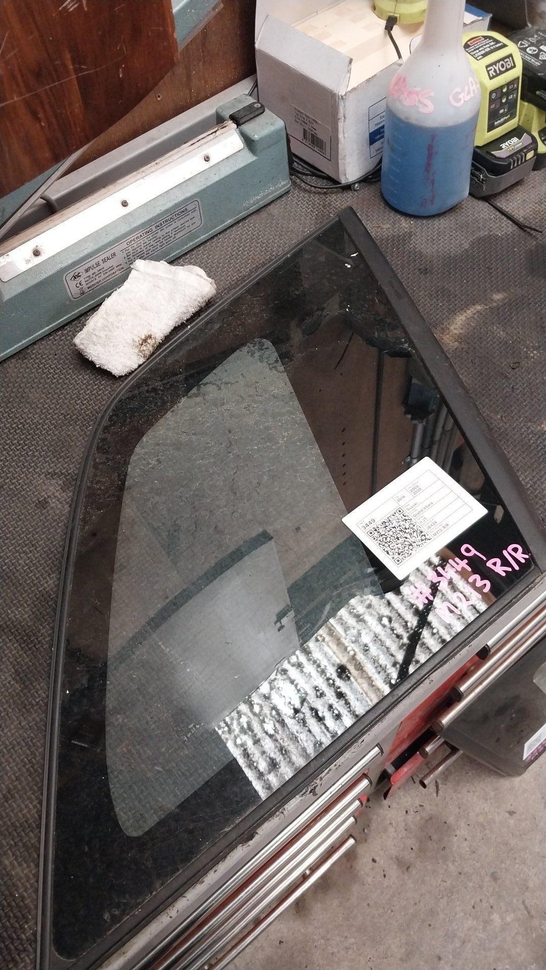2009-2020 Suzuki Grand Vitara II JT- Right Rear Cargo Glass- (TAG3449)