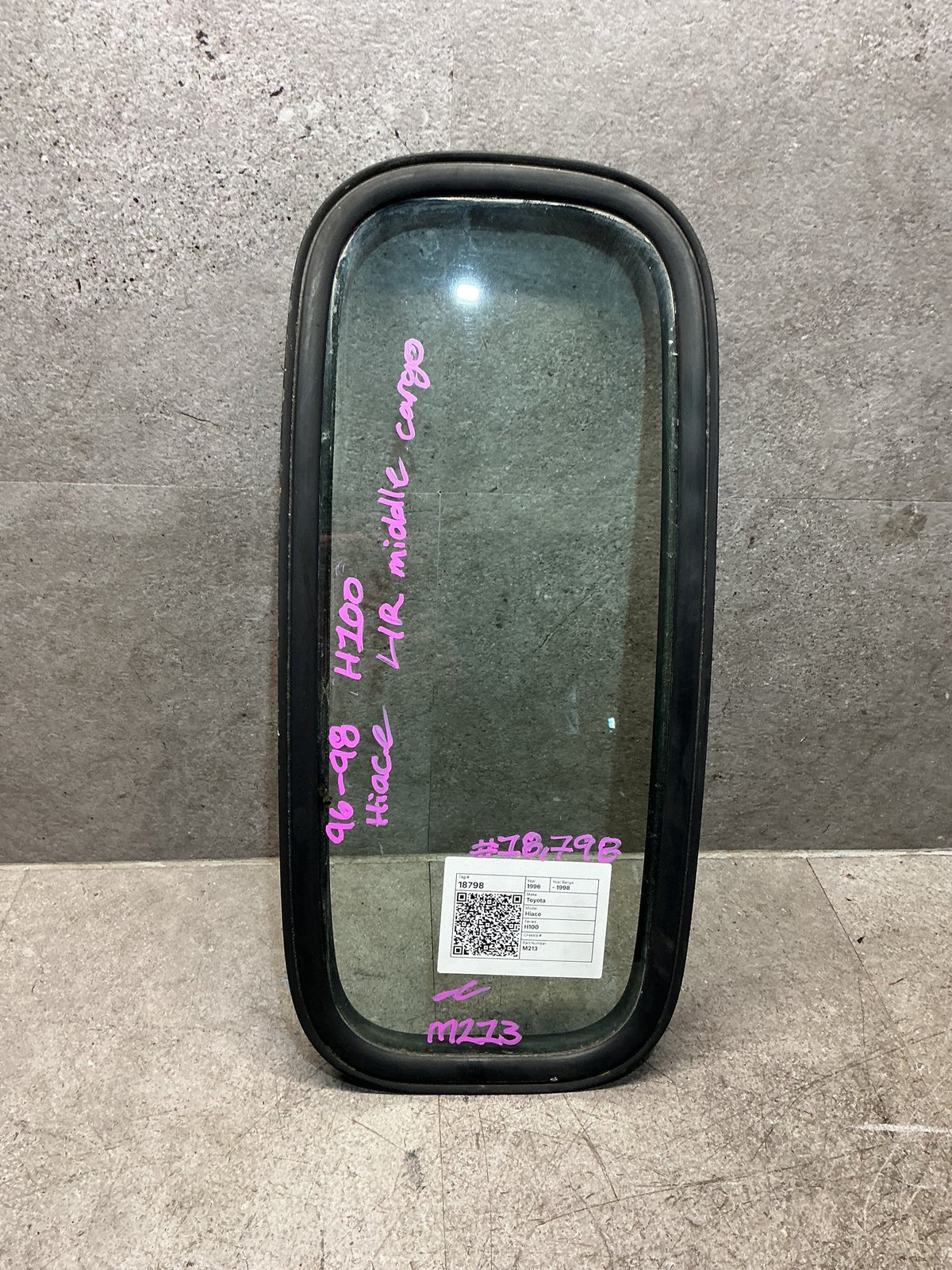 1996-1998 Toyota Hiace H100 - Left Rear Middle Cargo Glass - (TAG18798)