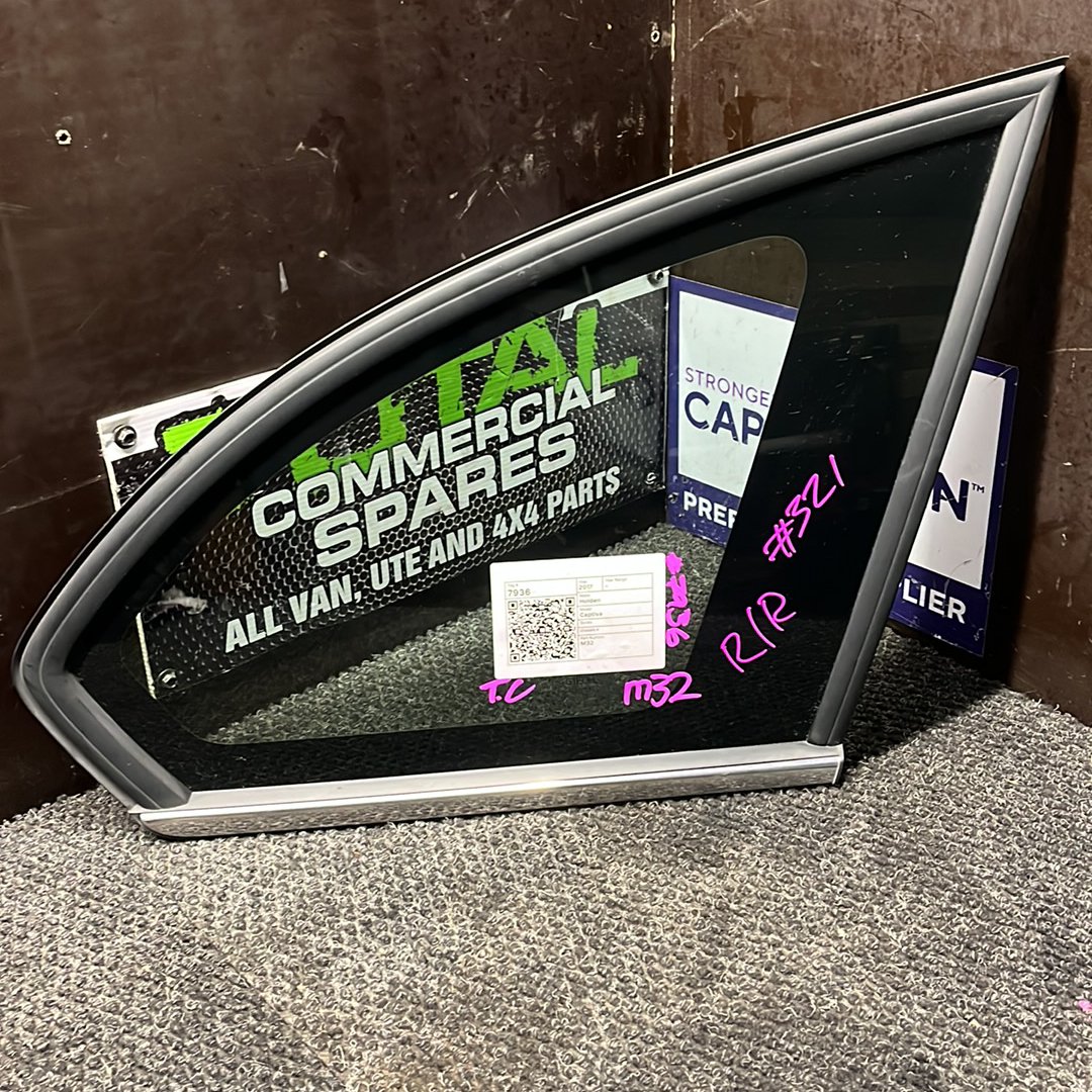 2017 Holden Captiva- Right Rear Quarter Door Glass- (TAG7936)