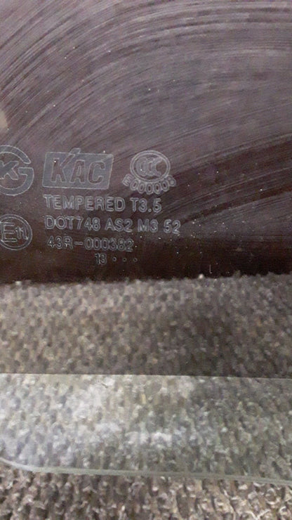 2013 Holden Captiva 7 LT 2WD 2.4 AT- Right Rear Door Glass- (TAG6458)