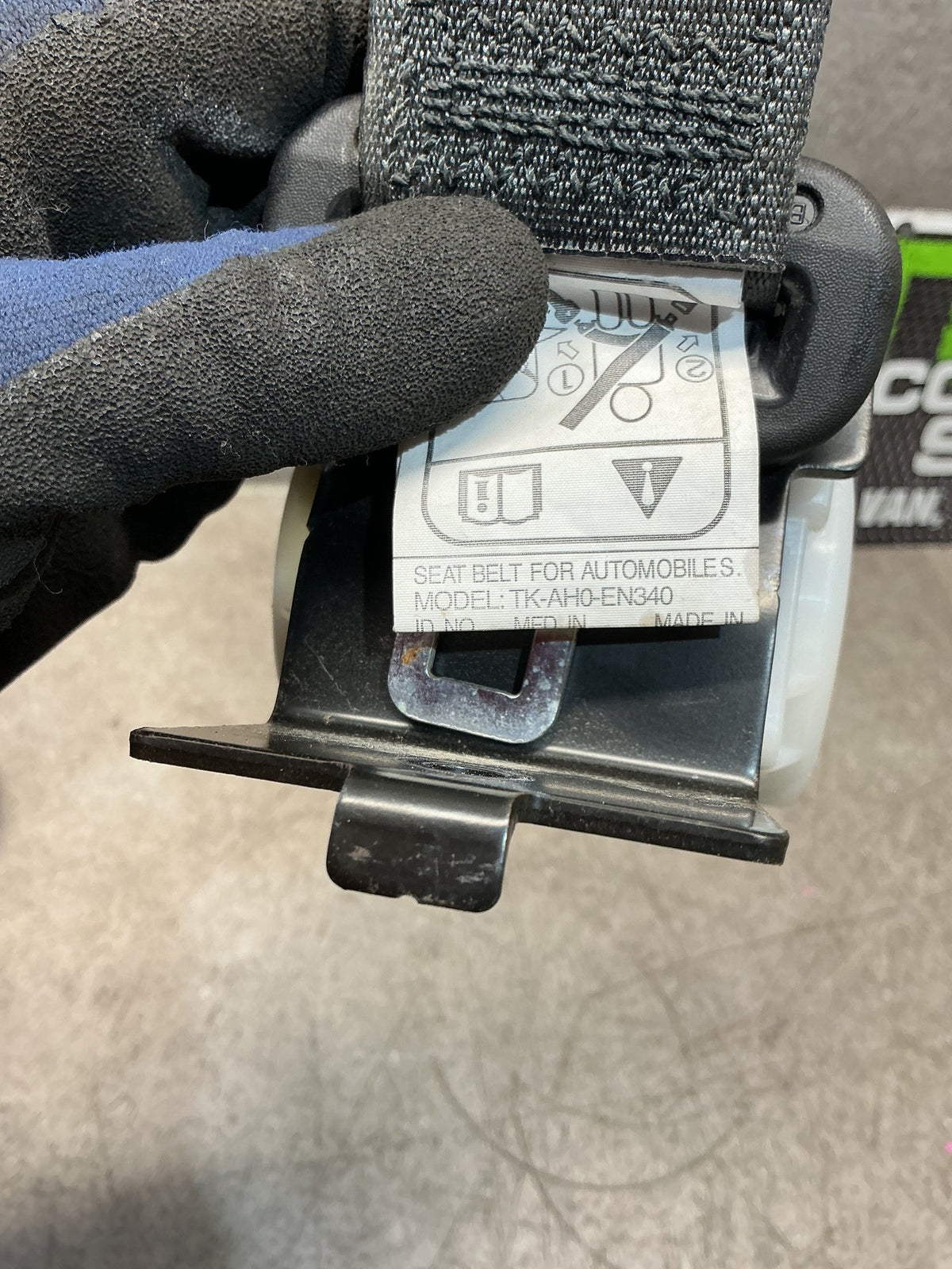 2021 Mitsubishi Outlander GF8- Rear Centre Seat Belt- (TAG17236)