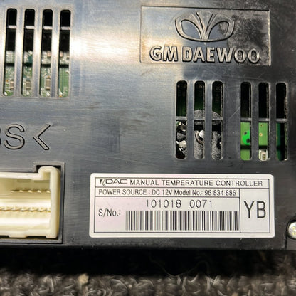 2013 Holden Captiva 5- Heater Controls- (TAG8201)