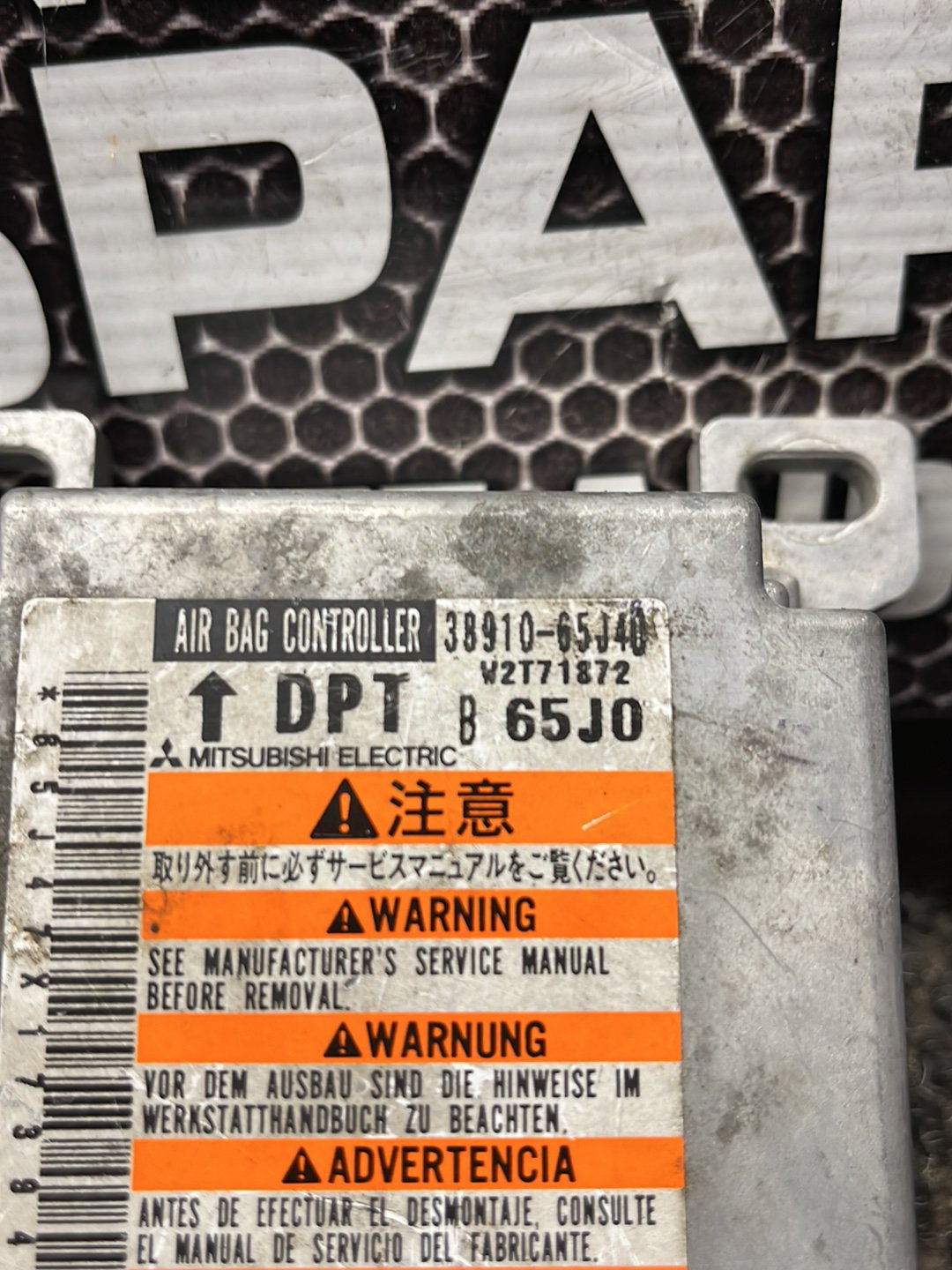 2007 Suzuki Grand Vitara- Airbag Module- (TAG9058) PN: 38910-65J40