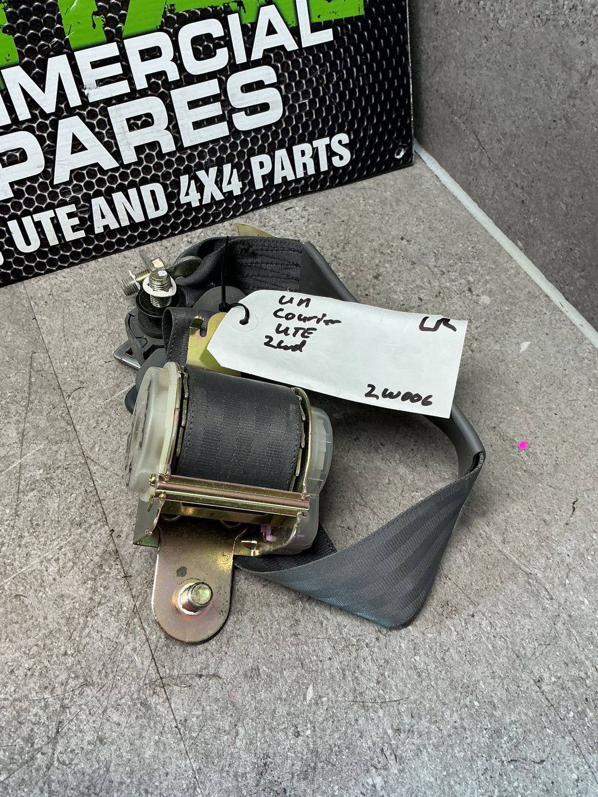 2004 Ford Courier UN 2W006- Left Rear Seat Belt- (TAG13611) PN: T86145T
