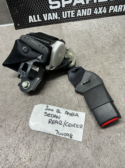 2010 Mazda Axela BL 7W098- Rear Centre Seat Belt- (TAG13603)