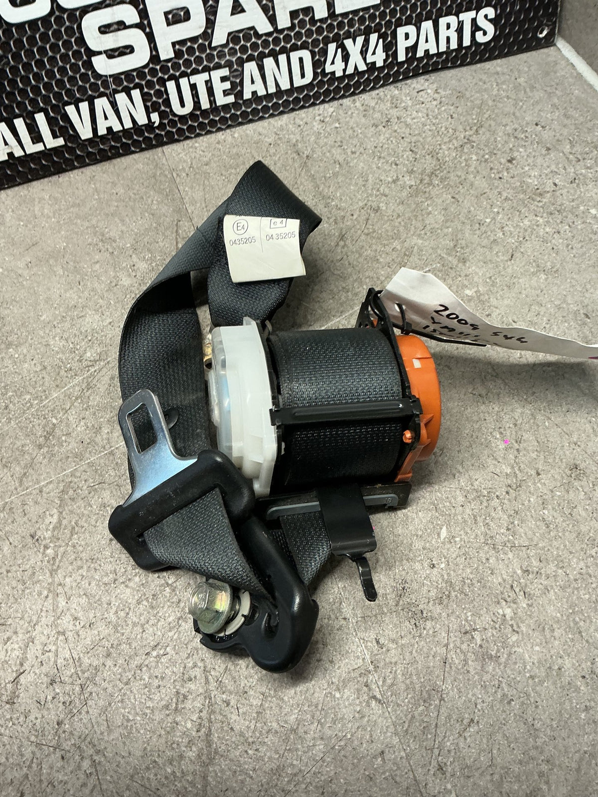 2009 Suzuki SX4 7W102- Left Rear Seat Belt- (TAG13588) PN: TK-AB0-EP533