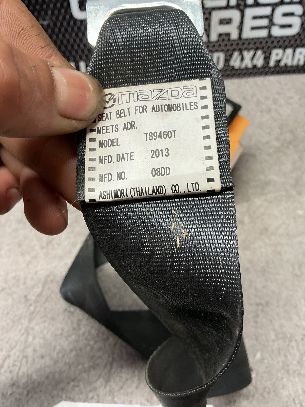 2013 Mazda CX-5 2W113- Left Rear Seat Belt- (TAG13602)