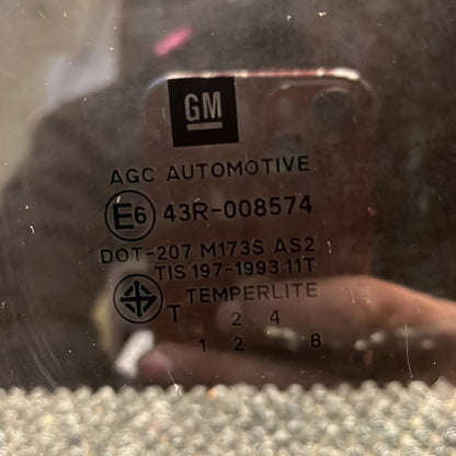 2016 Holden Colorado RG- Left Rear Door Window- (TAG7794)