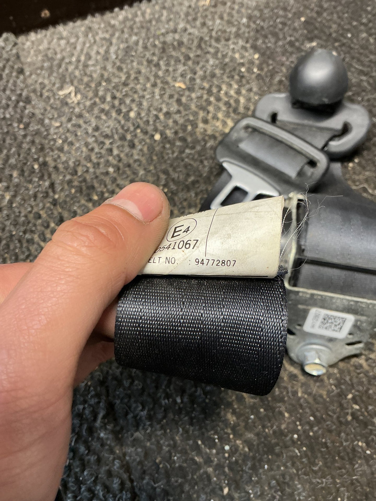 2012-2013 Holden Colorado RG- Left Rear Seat Belt- (TAG11574)