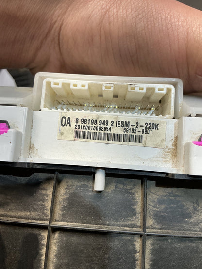 2012 Isuzu D-Max - Instrument Cluster - (TAG17608)