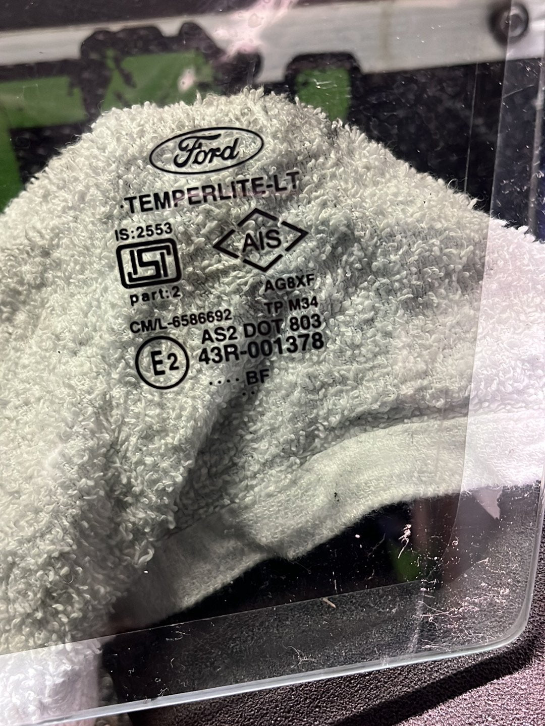 2015 Ford EcoSport- Left Front Door Glass- (TAG8419) PN: M34