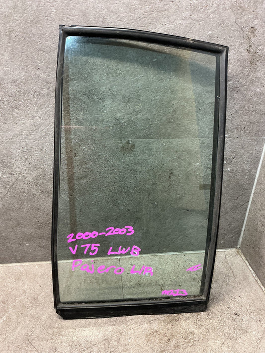 2000-2003 Mitsubishi Pajero V75 - Left Rear Quarter Door Glass - (TAG18760)