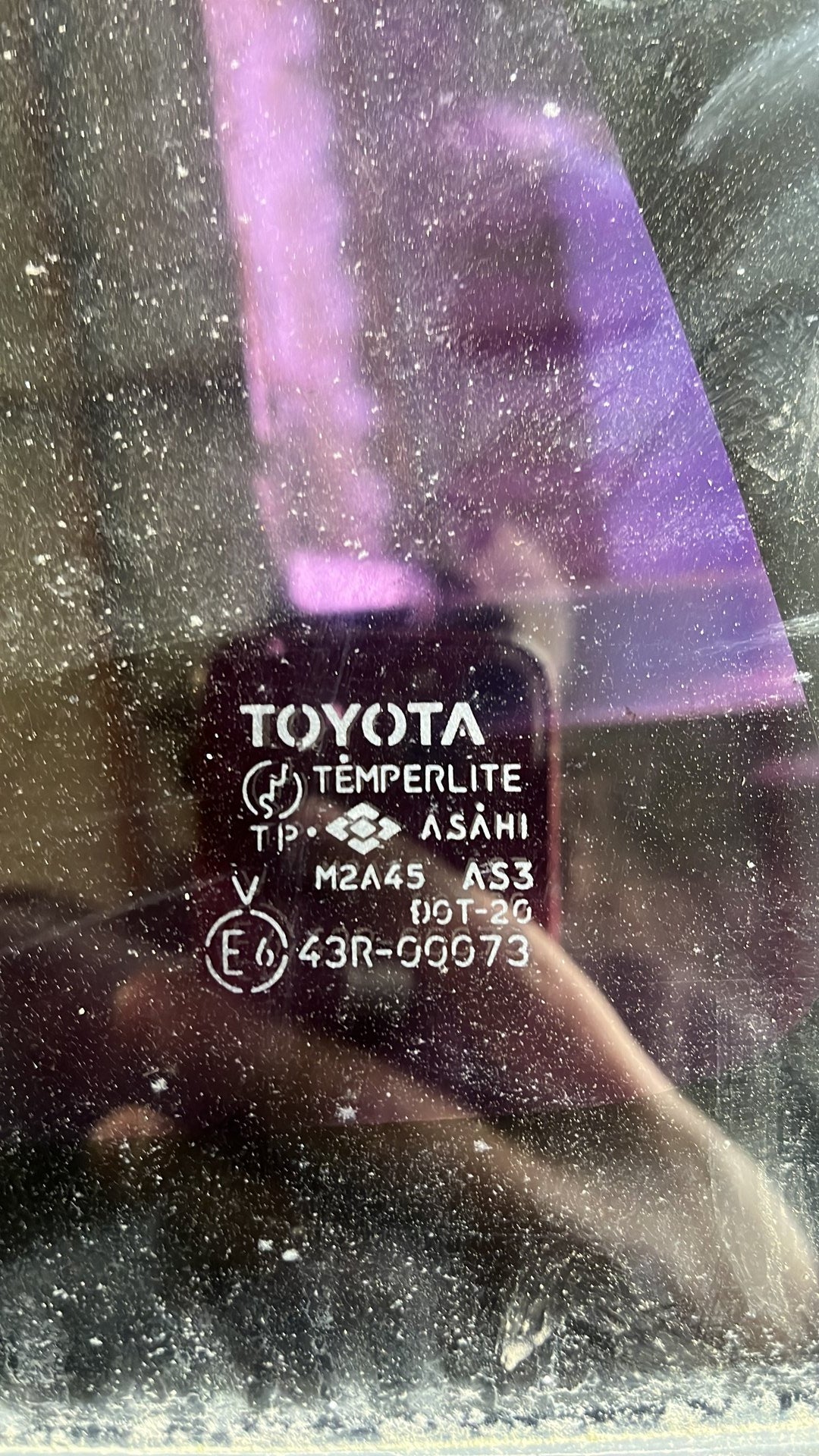 Left Rear Cargo Glass- (TAG6838), M2A45, 1992, Toyota, Hilux, Surf, II N130
