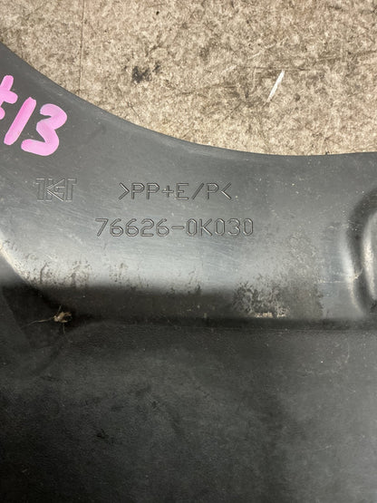 2009 Toyota Hilux VII N10- Left Rear Mudflap- (TAG16215) PN: 76626-0K030