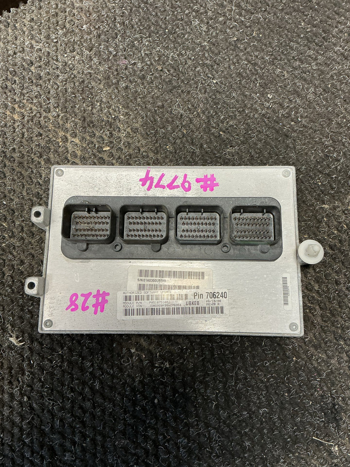 2009 Dodge Nitro KA- ECU- (TAG9774) PN: P05187510AJ