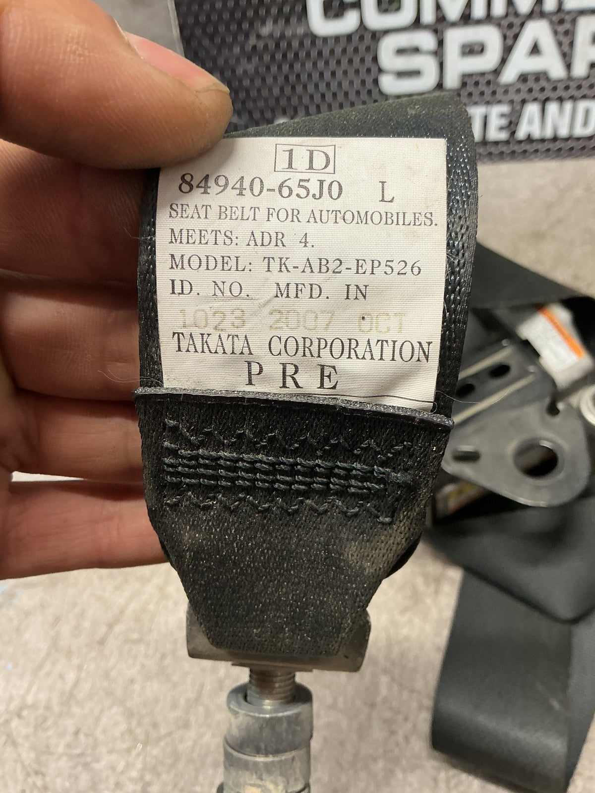 2009-2020 Suzuki Grand Vitara II JT- Left Front Seat Belt- (TAG15932)