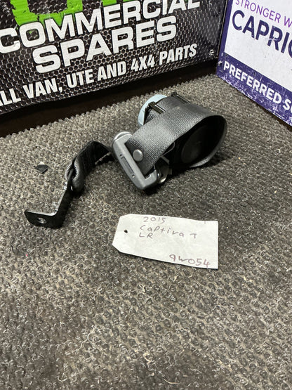 2015 Holden Captiva 7 9W054- Left Rear Seat Belt- (TAG10786)